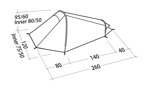 EasyCamp Geminga 100 Compact Tent