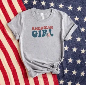 Embroidered American Girl Independence Day