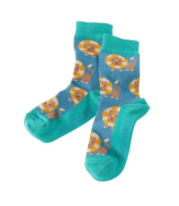 Fraeulein Prusselise Organic Cotton Ankle Socks LION