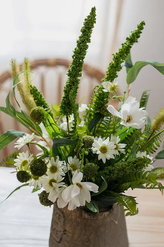 Galsang FlowerS, Green Bristlegrass, Icker, Unique Flower Arrangement for Home Decoration, Bedroom Flower Arrangement Ideas, Beautiful Artificial Flowers for Living Room