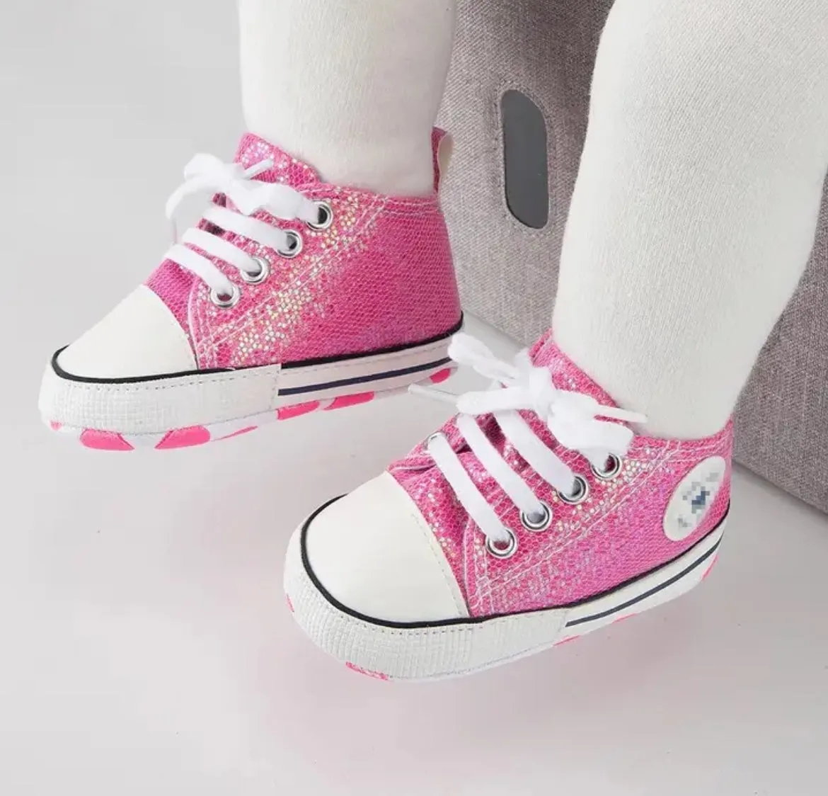 Glam  Babies Collection, Fashion Shining Canvas Sneakers