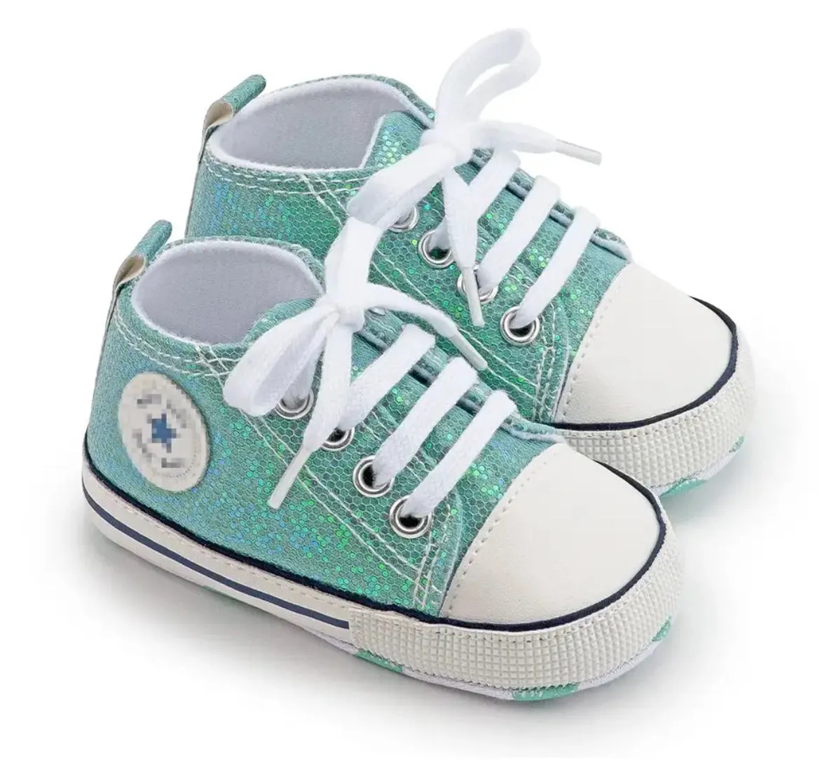 Glam  Babies Collection, Fashion Shining Canvas Sneakers