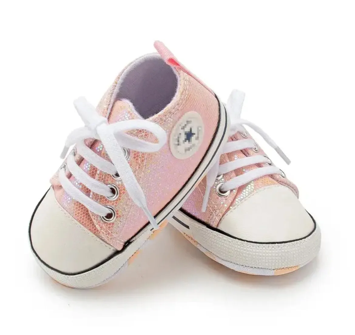 Glam  Babies Collection, Fashion Shining Canvas Sneakers