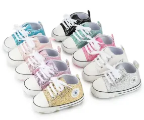 Glam  Babies Collection, Fashion Shining Canvas Sneakers