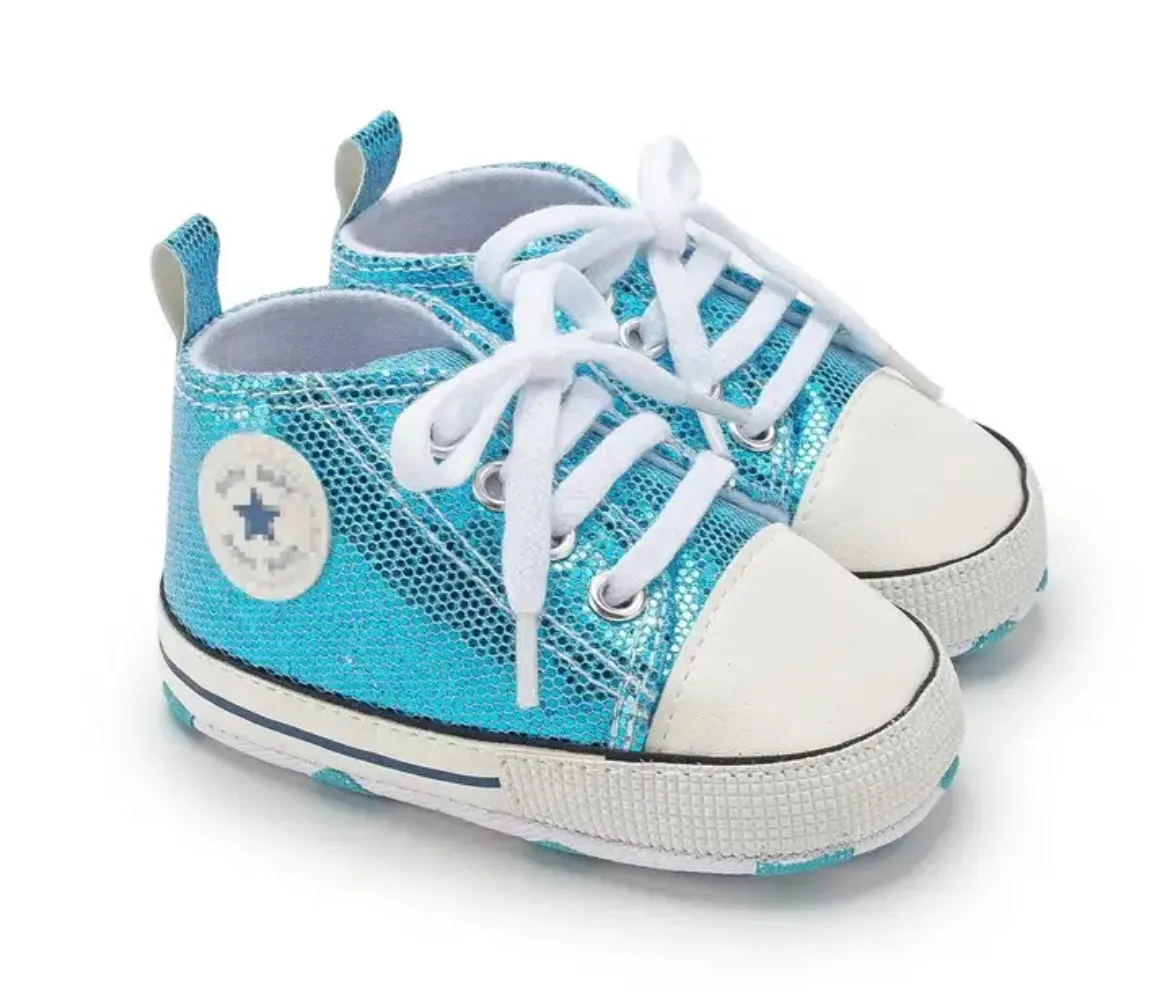 Glam  Babies Collection, Fashion Shining Canvas Sneakers