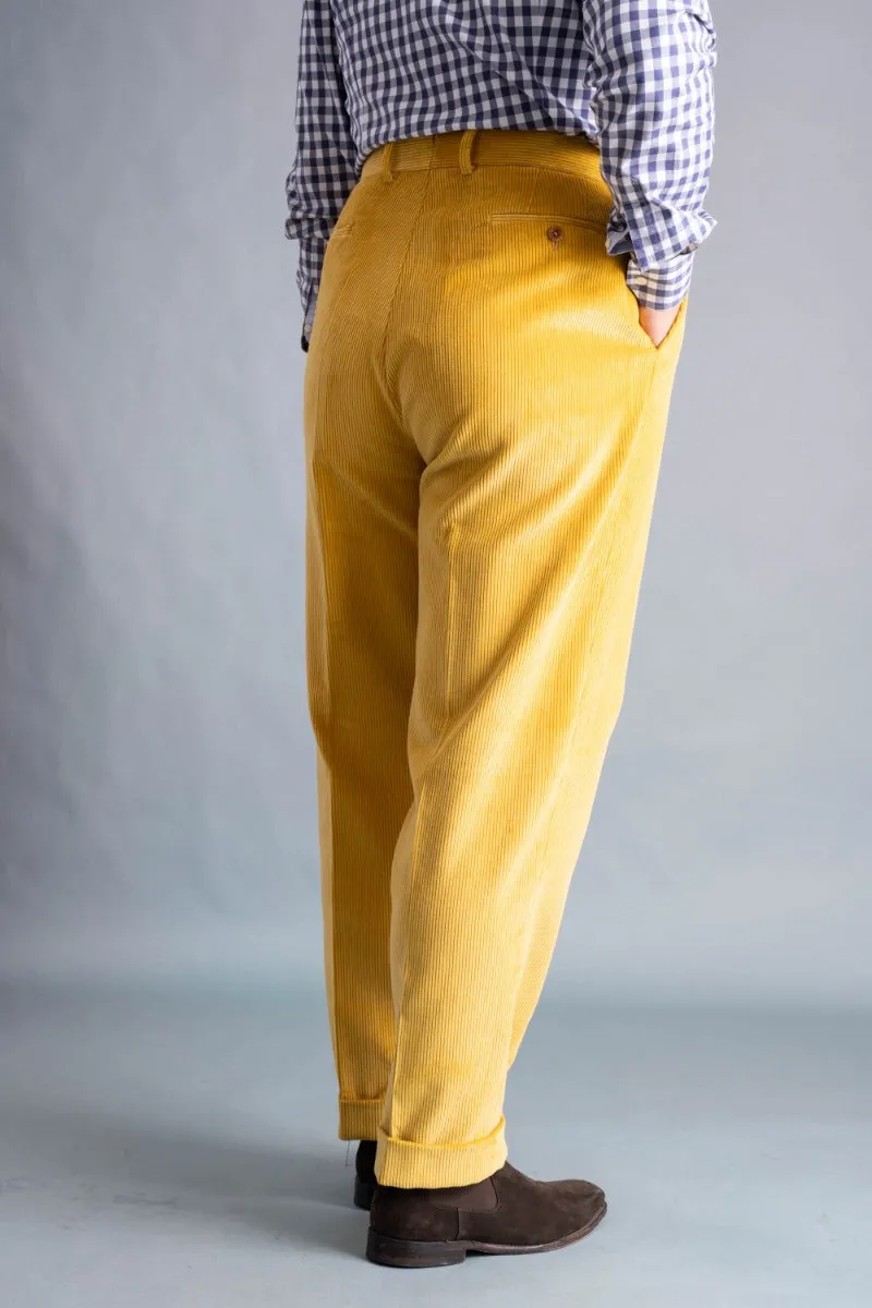 Goldenrod Yellow Stancliffe Corduroy Trousers