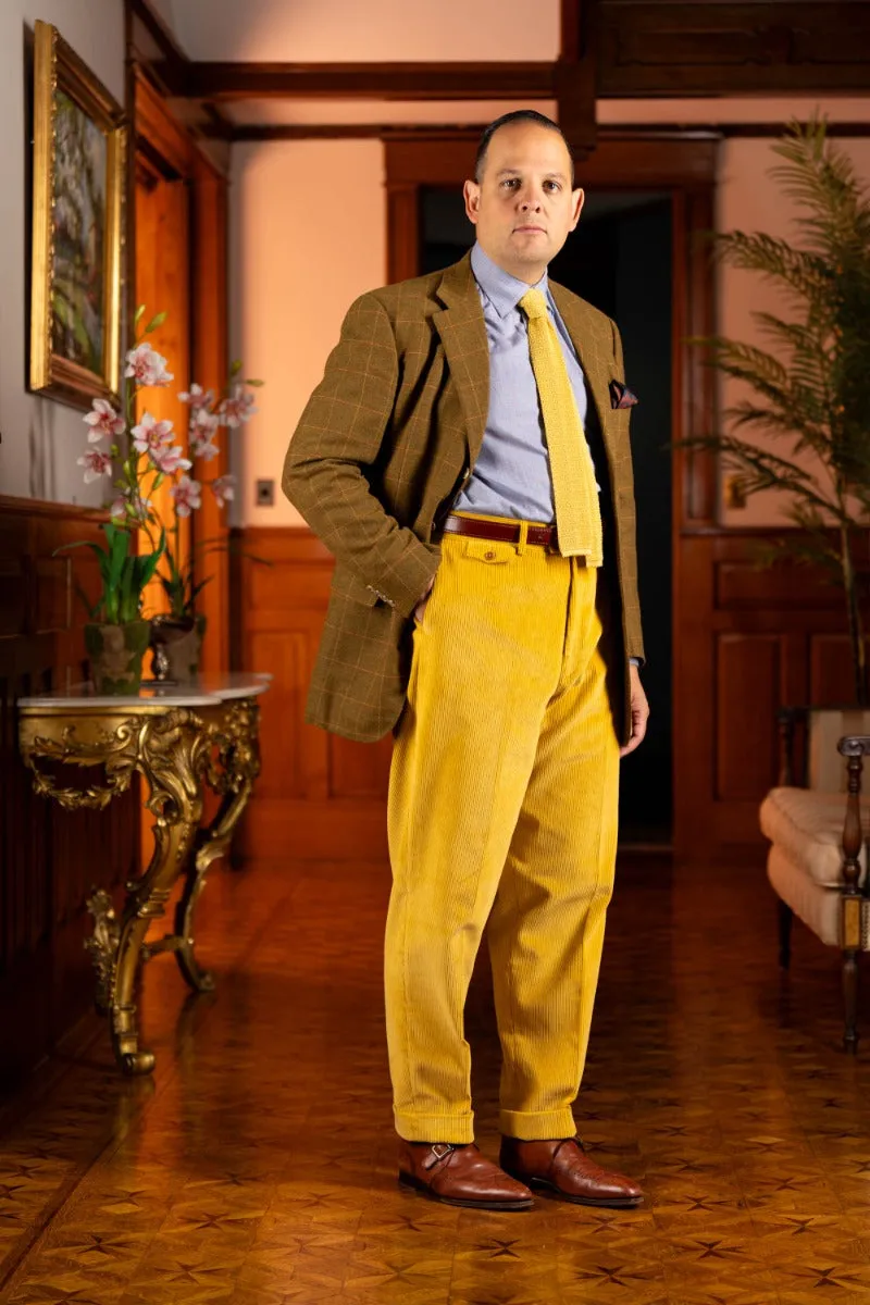 Goldenrod Yellow Stancliffe Corduroy Trousers