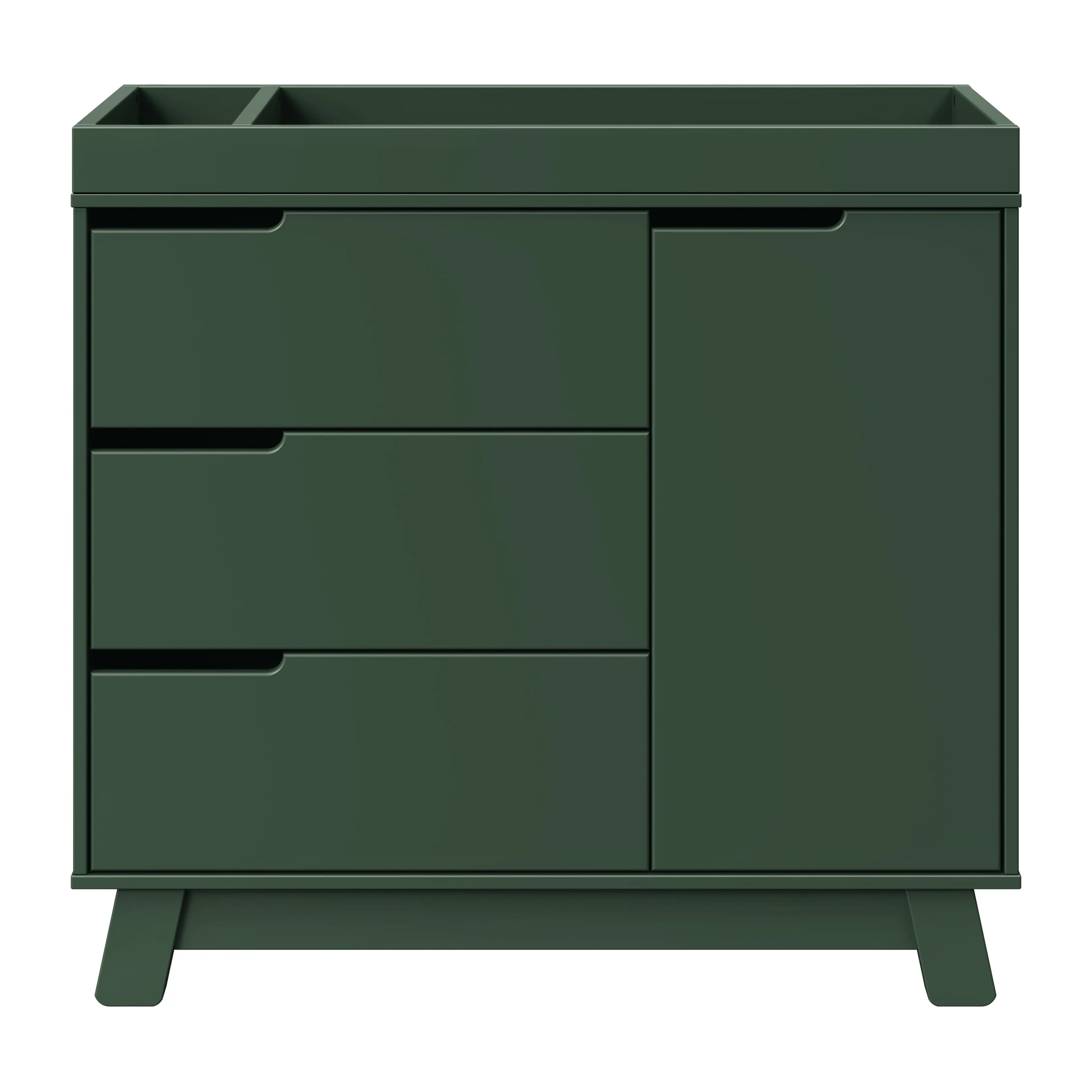 Hudson 3-Drawer Changer Dresser with Removable Changing Tray | Forest Green