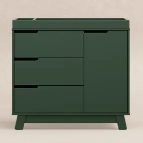 Hudson 3-Drawer Changer Dresser with Removable Changing Tray | Forest Green