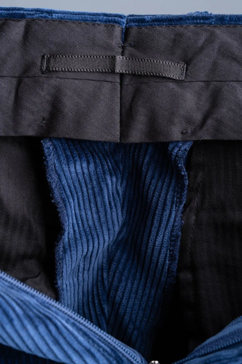 Infantry Blue Stancliffe Corduroy Trousers