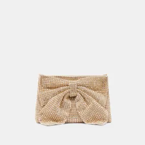 ISABELLA CLUTCH GOLD RHINESTONE MESH