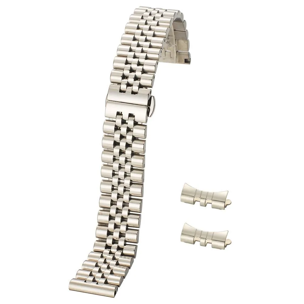 Jules 316L Stainless Steel Jubilee Bracelet With Butterfly Clasp