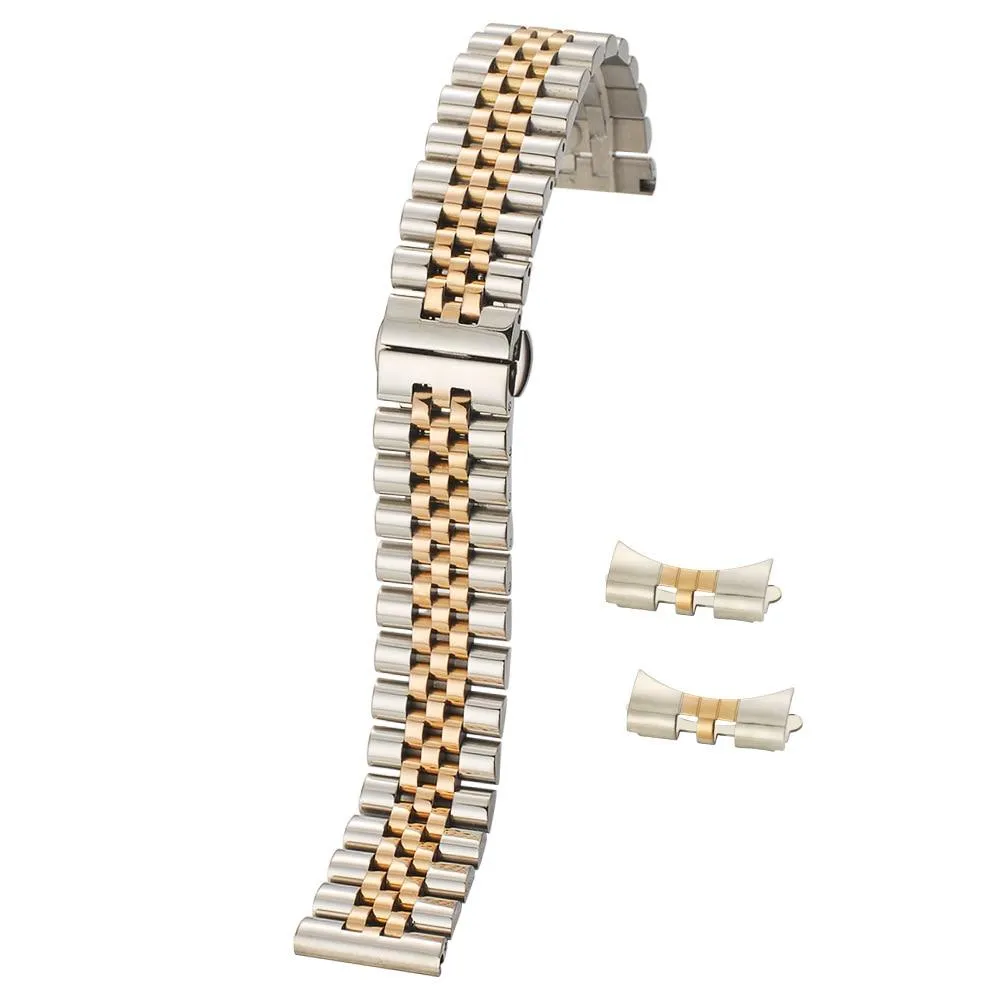 Jules 316L Stainless Steel Jubilee Bracelet With Butterfly Clasp