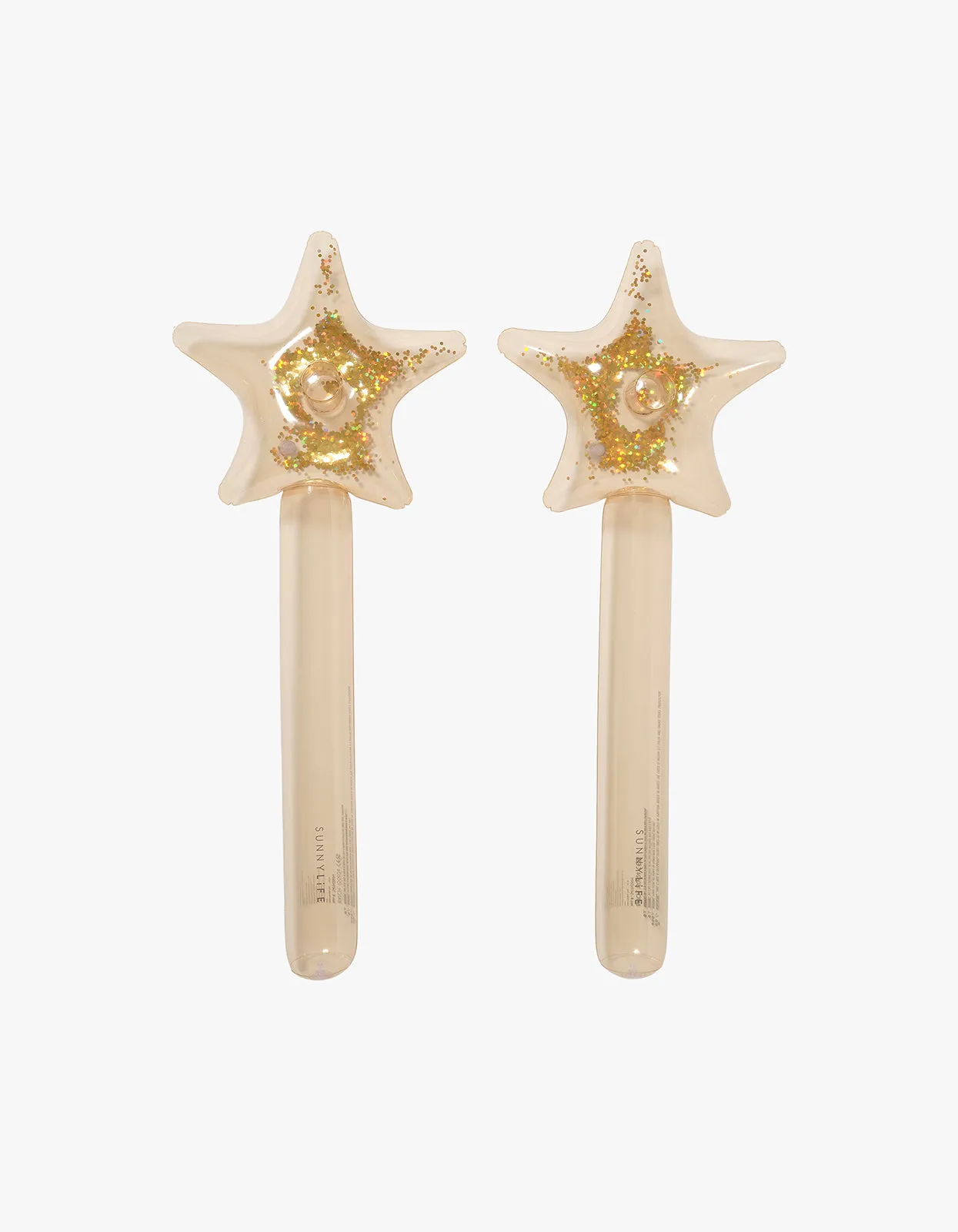 Kids Inflatable Star Wand Princess Swan Set Of 2 - Gold