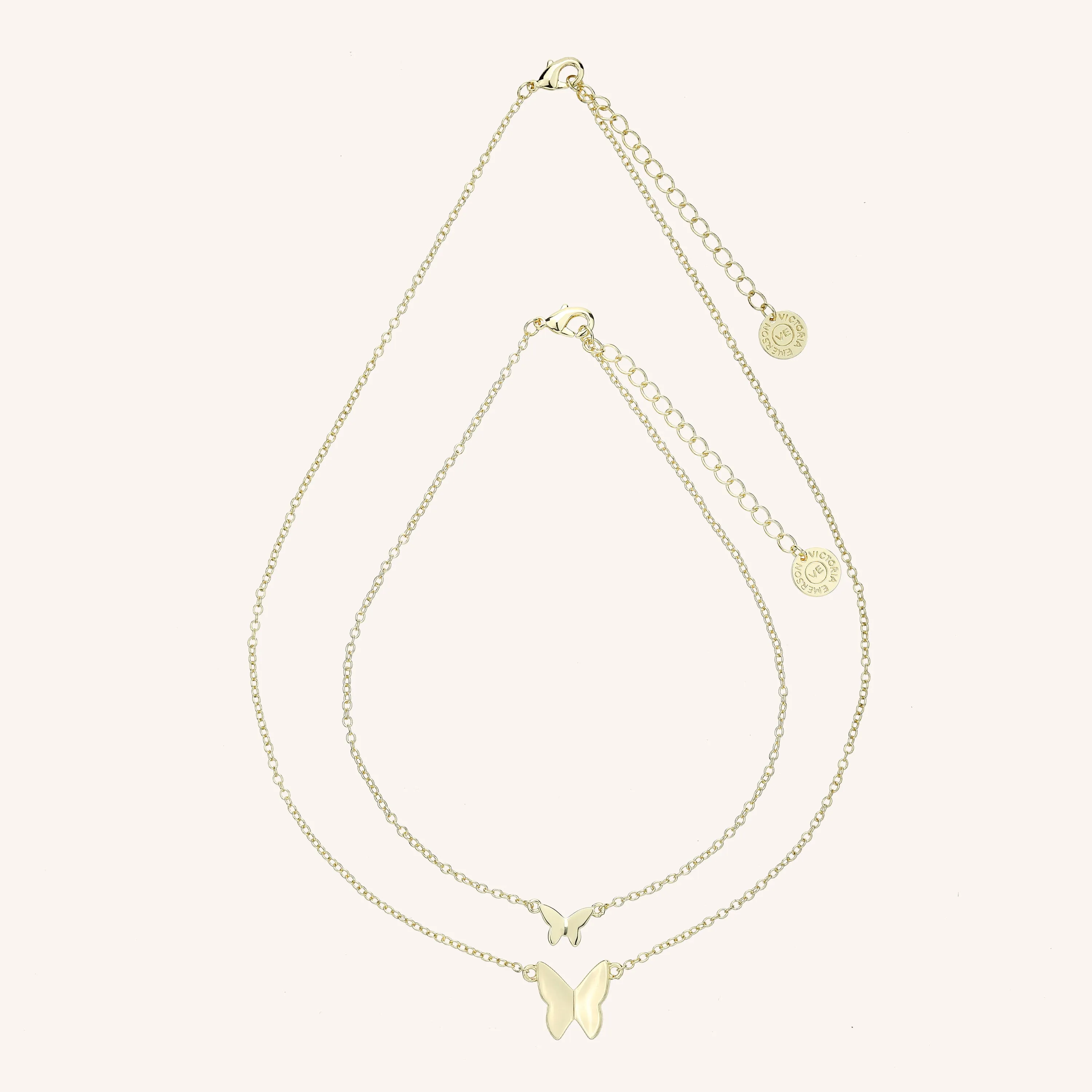 Laikyn & Lennyn Butterfly Necklace Set