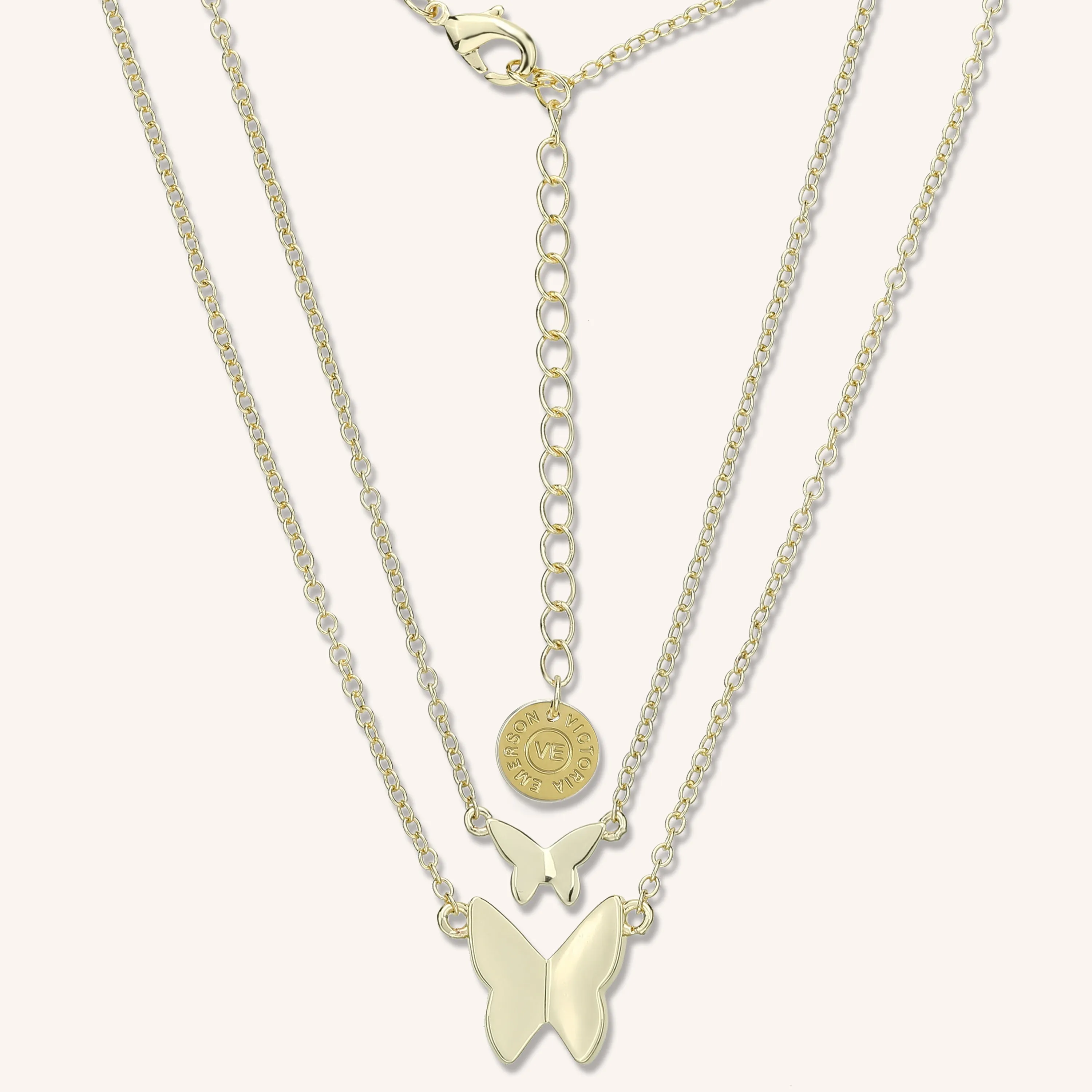 Laikyn & Lennyn Butterfly Necklace Set