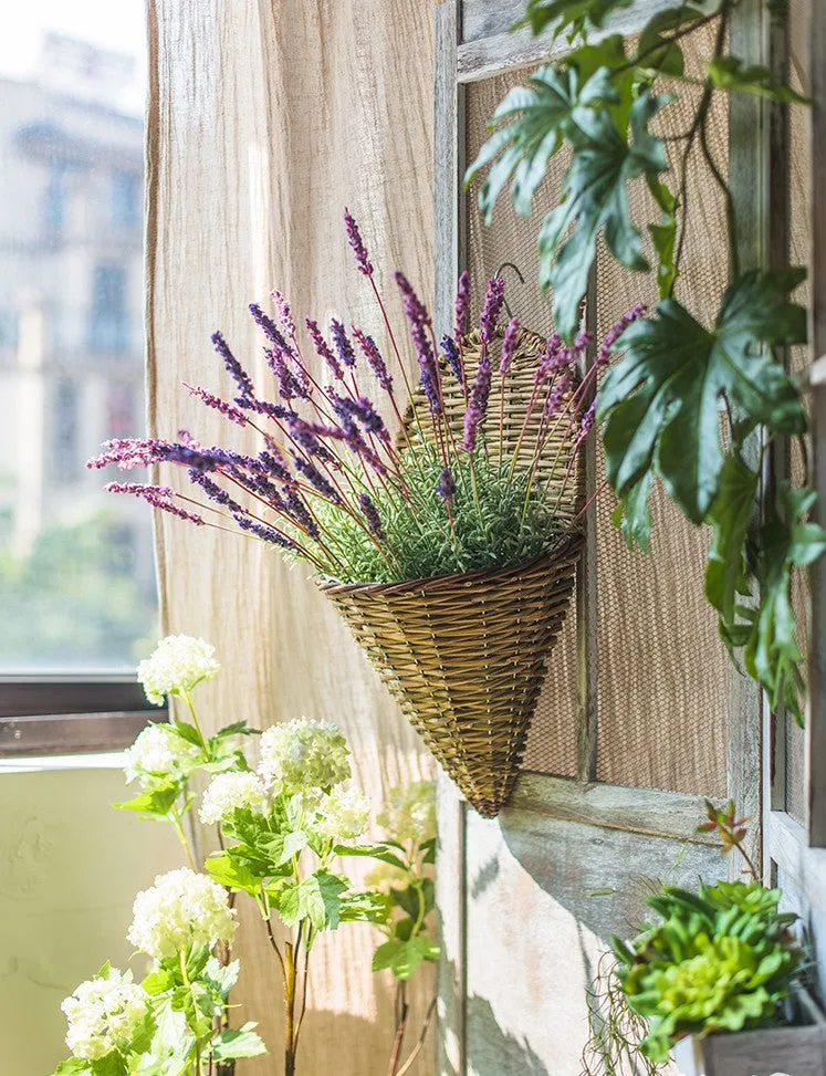 Lavender Flowers, Spring Artificial Floral for Dining Room, Bedroom Flower Arrangement Ideas, Simple Modern Floral Arrangement Ideas for Home Decoration