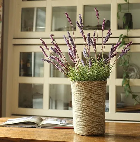 Lavender Flowers, Spring Artificial Floral for Dining Room, Bedroom Flower Arrangement Ideas, Simple Modern Floral Arrangement Ideas for Home Decoration