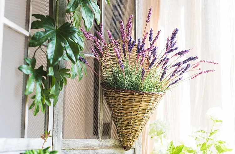 Lavender Flowers, Spring Artificial Floral for Dining Room, Bedroom Flower Arrangement Ideas, Simple Modern Floral Arrangement Ideas for Home Decoration