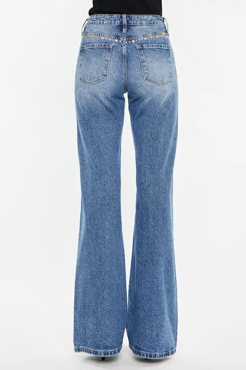 Mindy High Rise Wide Flare Jeans