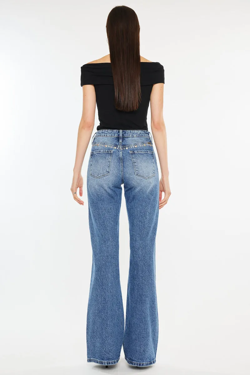 Mindy High Rise Wide Flare Jeans