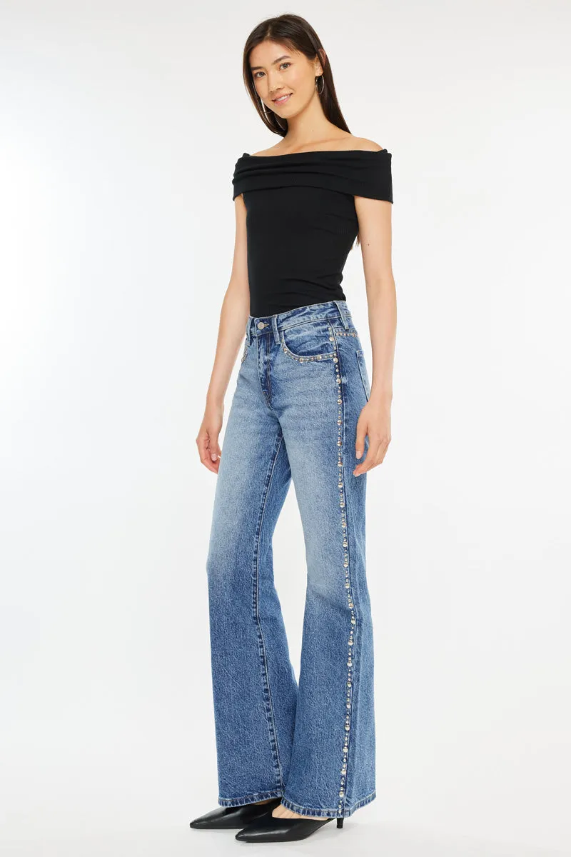 Mindy High Rise Wide Flare Jeans