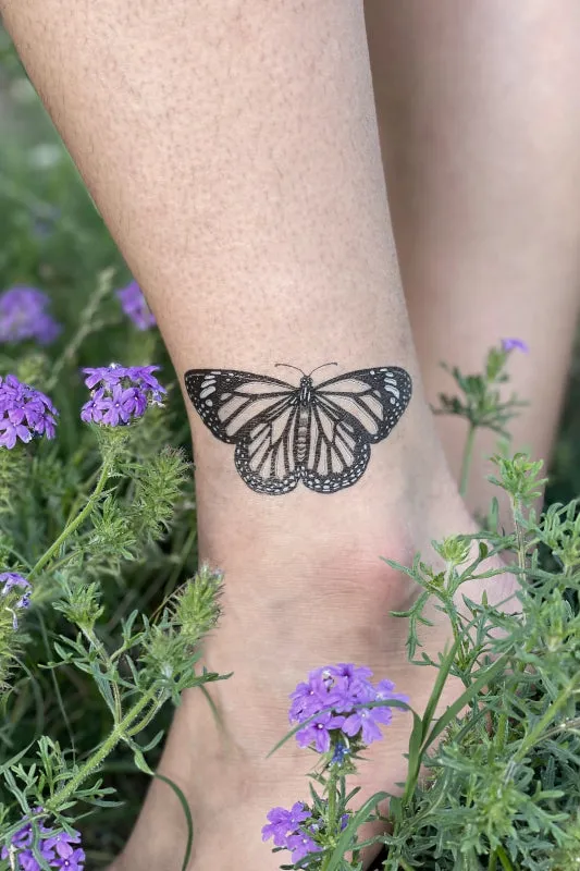 monarch butterfly temporary tattoo