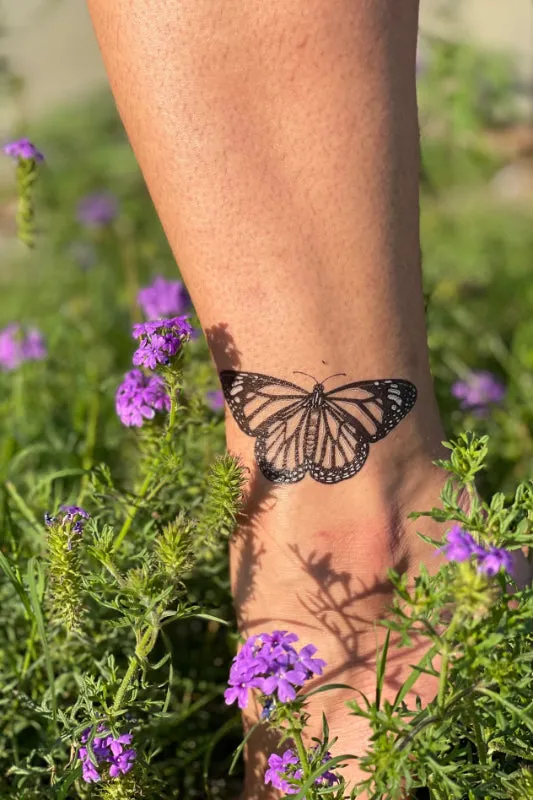 monarch butterfly temporary tattoo