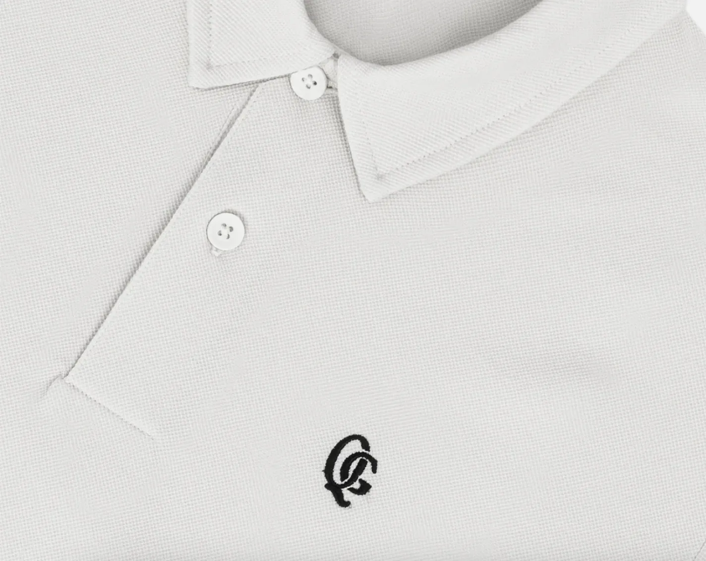 Monogram Polo in White