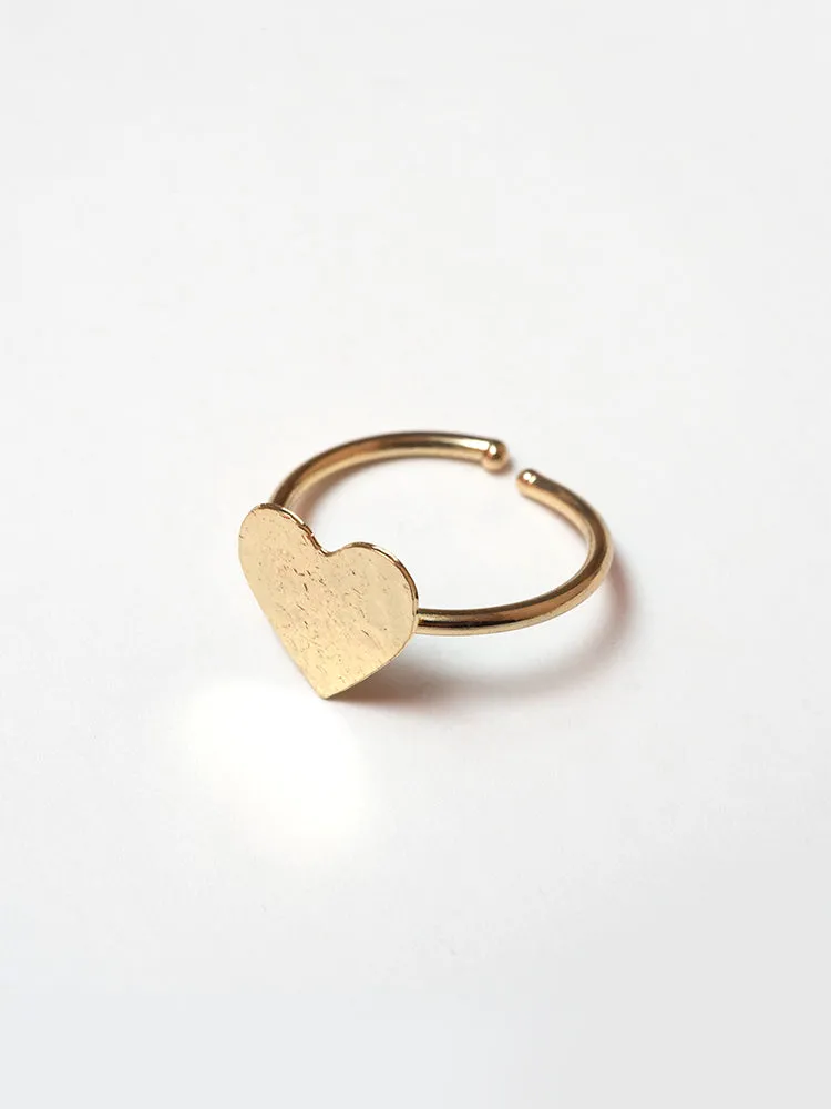 Petite Heart Ring - Gold