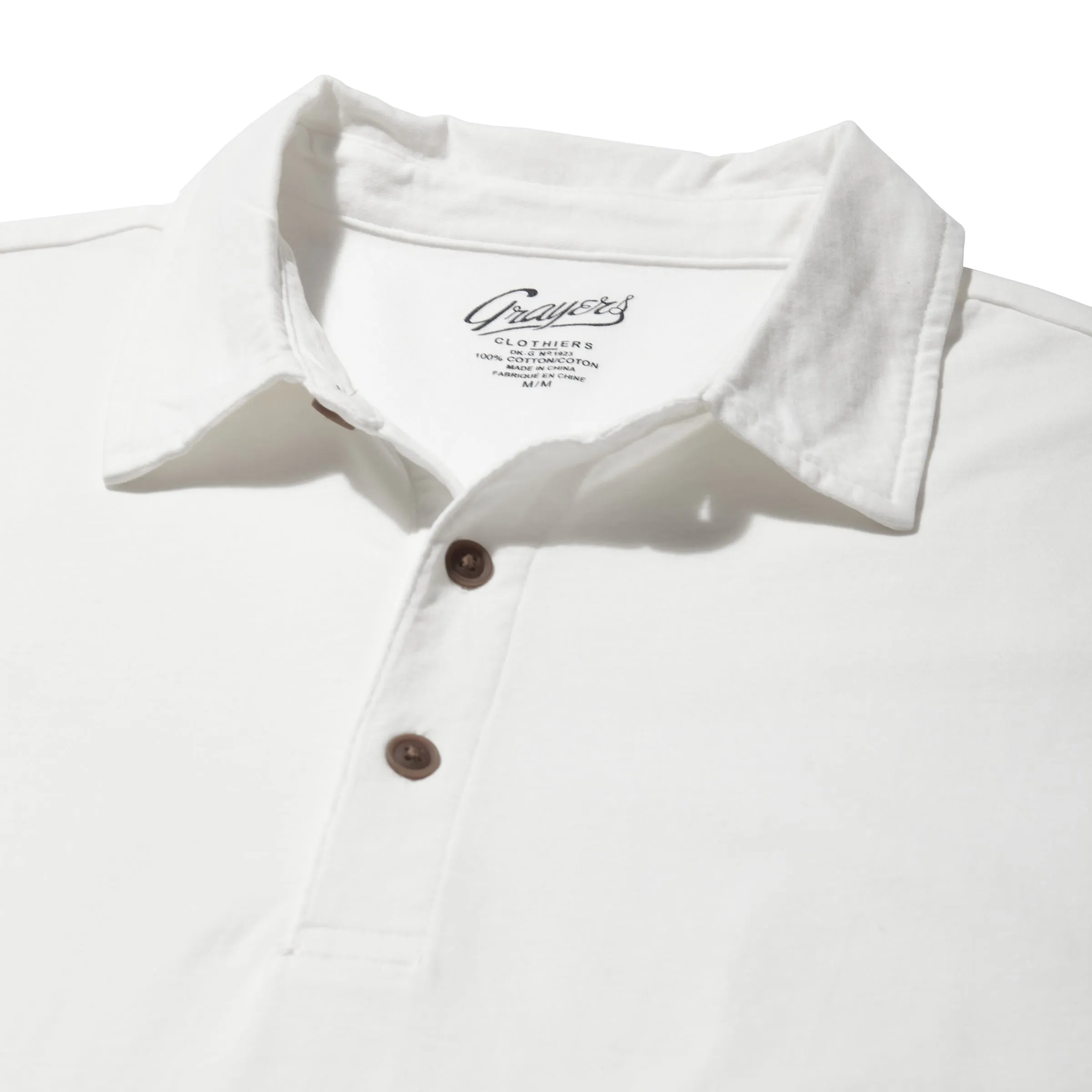 Pima Cotton Polo - White