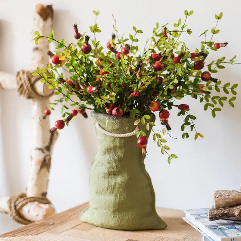 Pomegranate Branch, Beautiful Flower Arrangement Ideas for Home Decoration, Table Centerpiece, Artificial Fruit Plants, Spring Artificial Floral for Dining Room