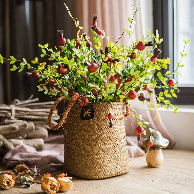 Pomegranate Branch, Beautiful Flower Arrangement Ideas for Home Decoration, Table Centerpiece, Artificial Fruit Plants, Spring Artificial Floral for Dining Room