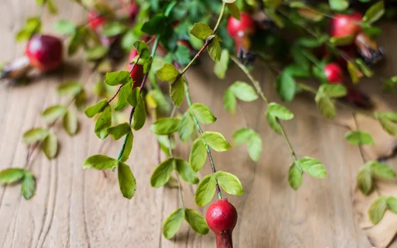 Pomegranate Branch, Beautiful Flower Arrangement Ideas for Home Decoration, Table Centerpiece, Artificial Fruit Plants, Spring Artificial Floral for Dining Room