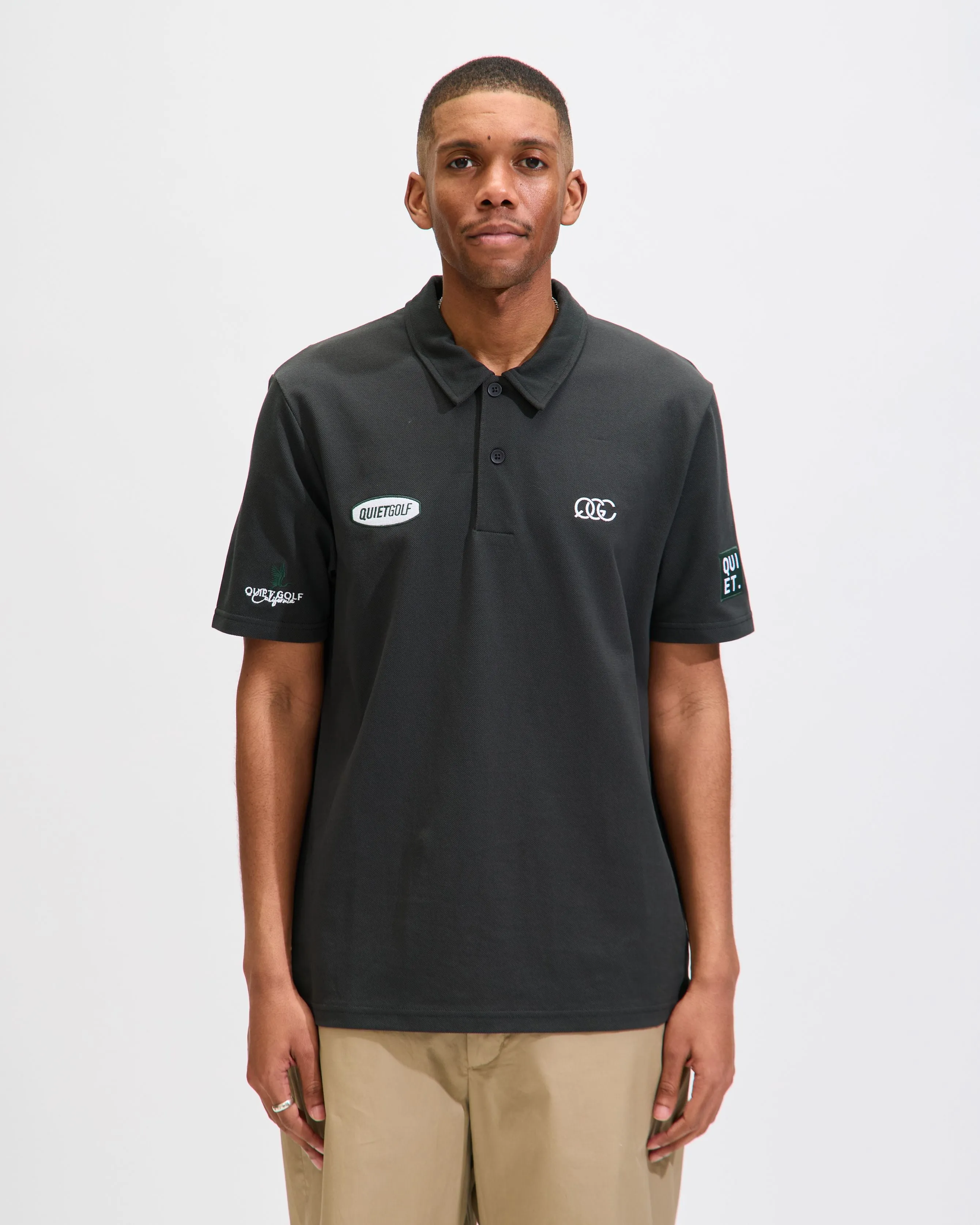 QG Tour Polo in Black