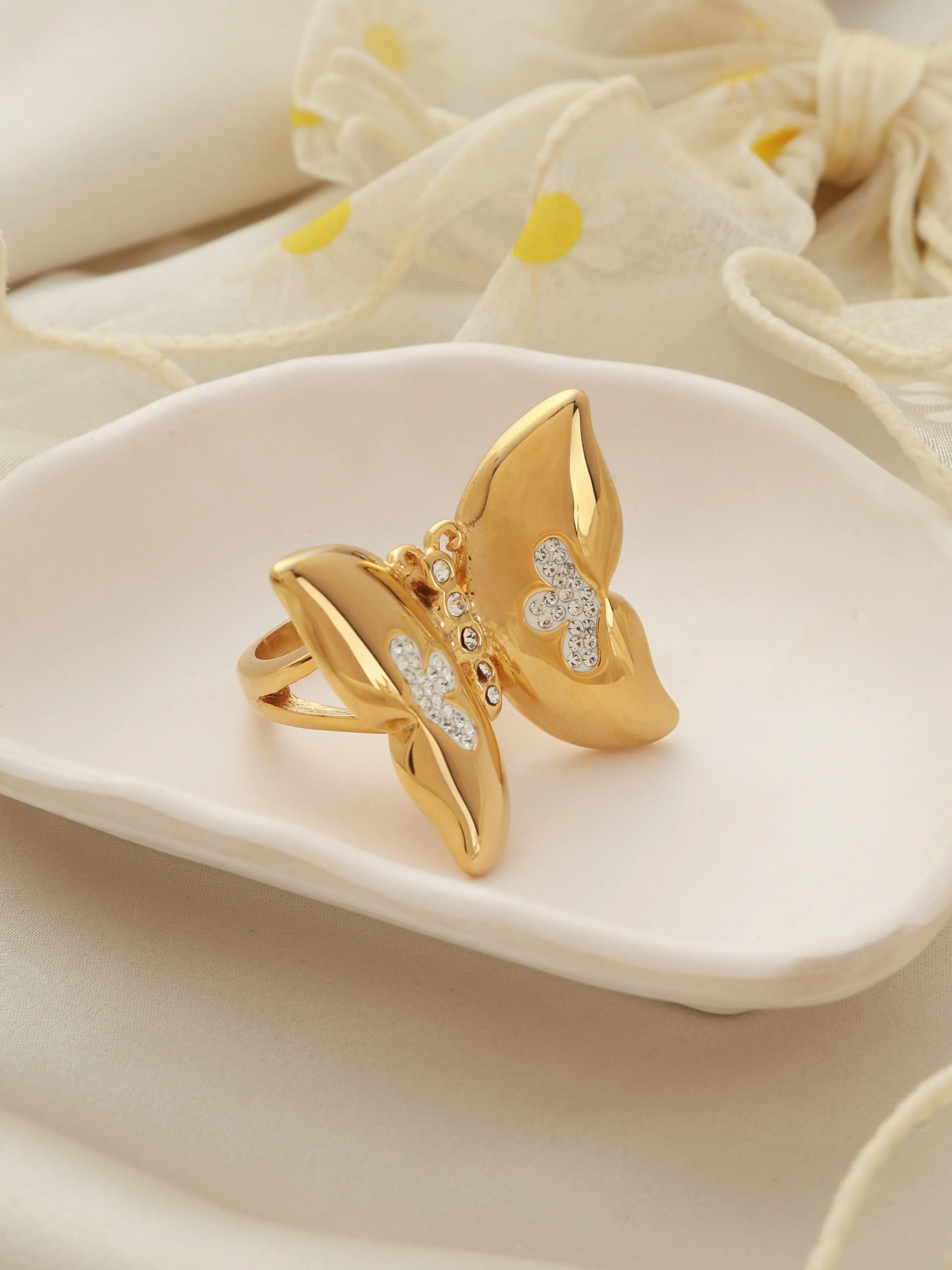 Statement Butterfly Ring