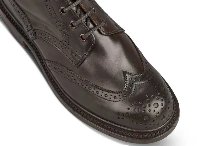 Stephy Brogue Boot - ESPRESSO BURNISHED