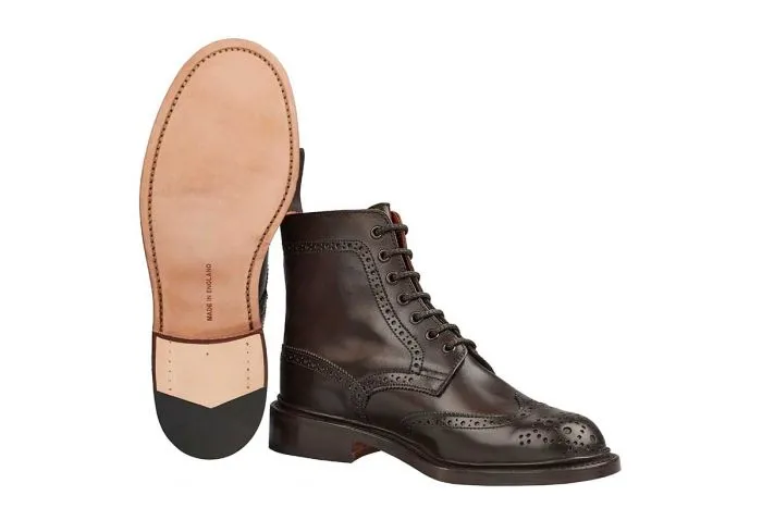 Stephy Brogue Boot - ESPRESSO BURNISHED