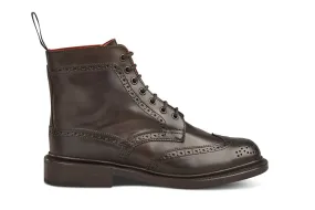 Stephy Brogue Boot - ESPRESSO BURNISHED