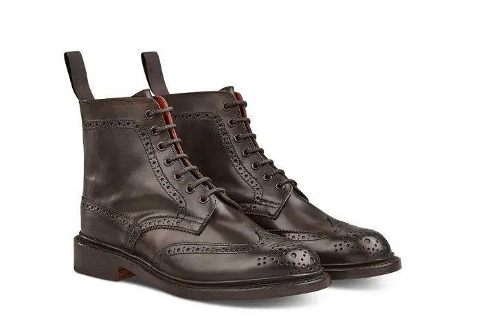 Stephy Brogue Boot - ESPRESSO BURNISHED