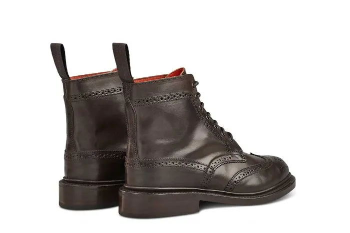 Stephy Brogue Boot - ESPRESSO BURNISHED