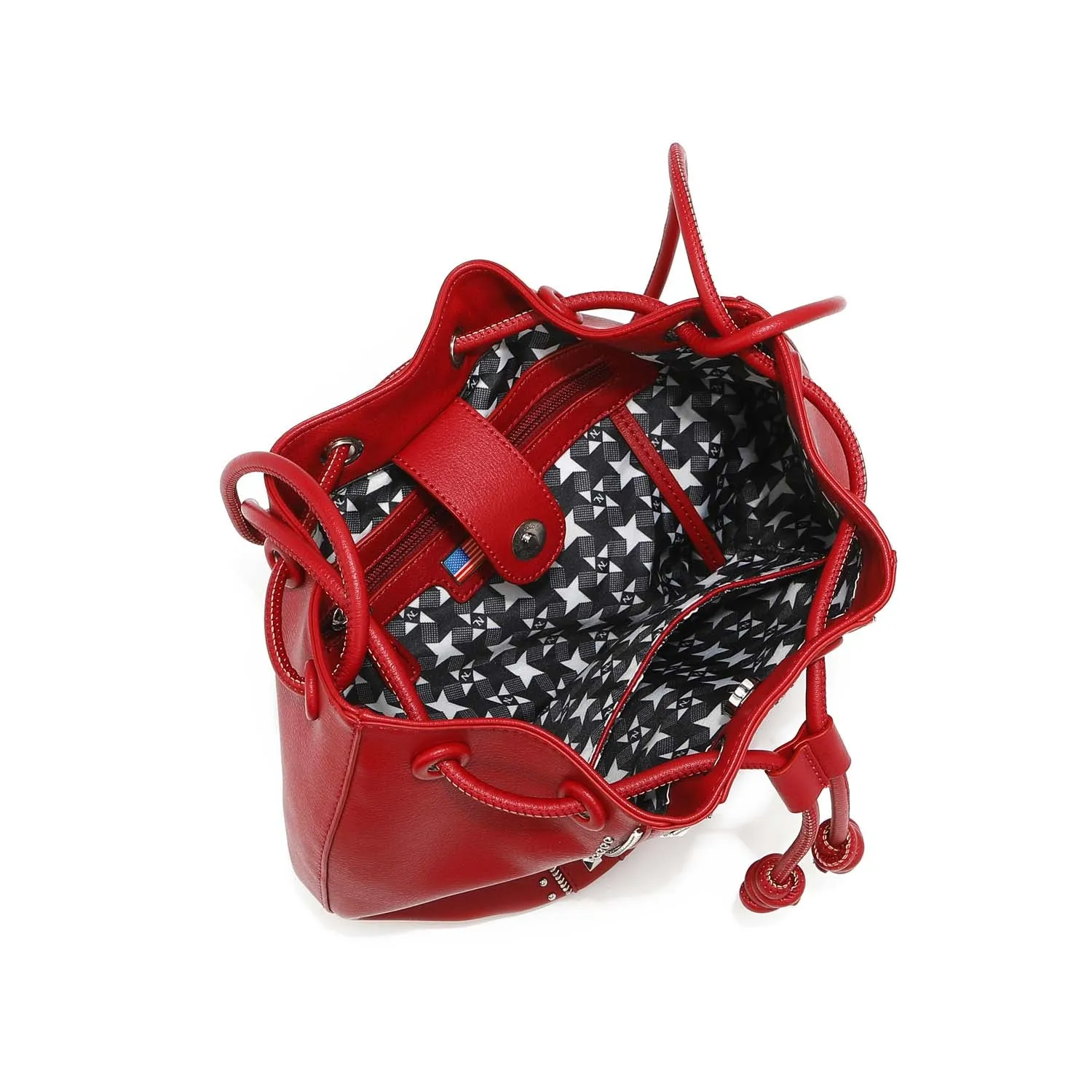 STUDDED BUCKET BAG