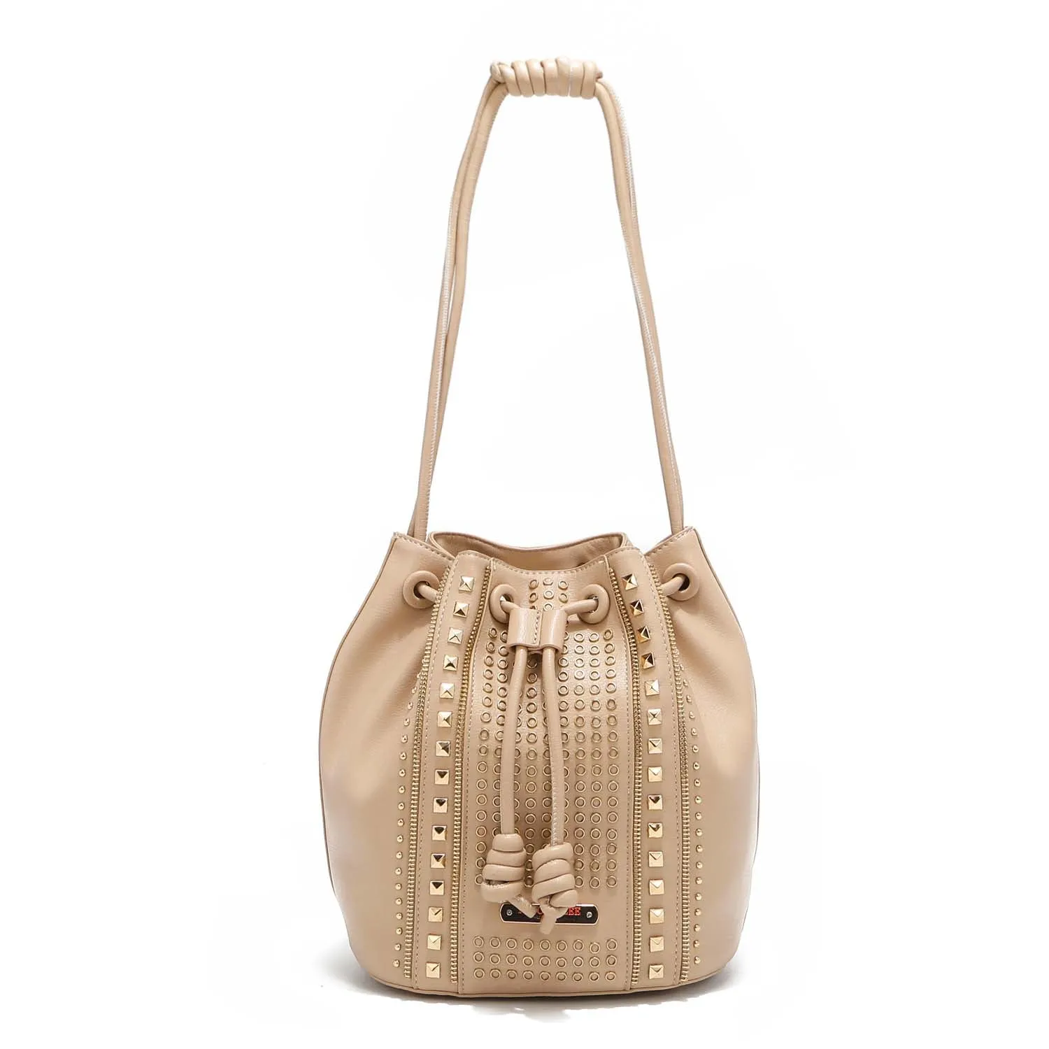 STUDDED BUCKET BAG