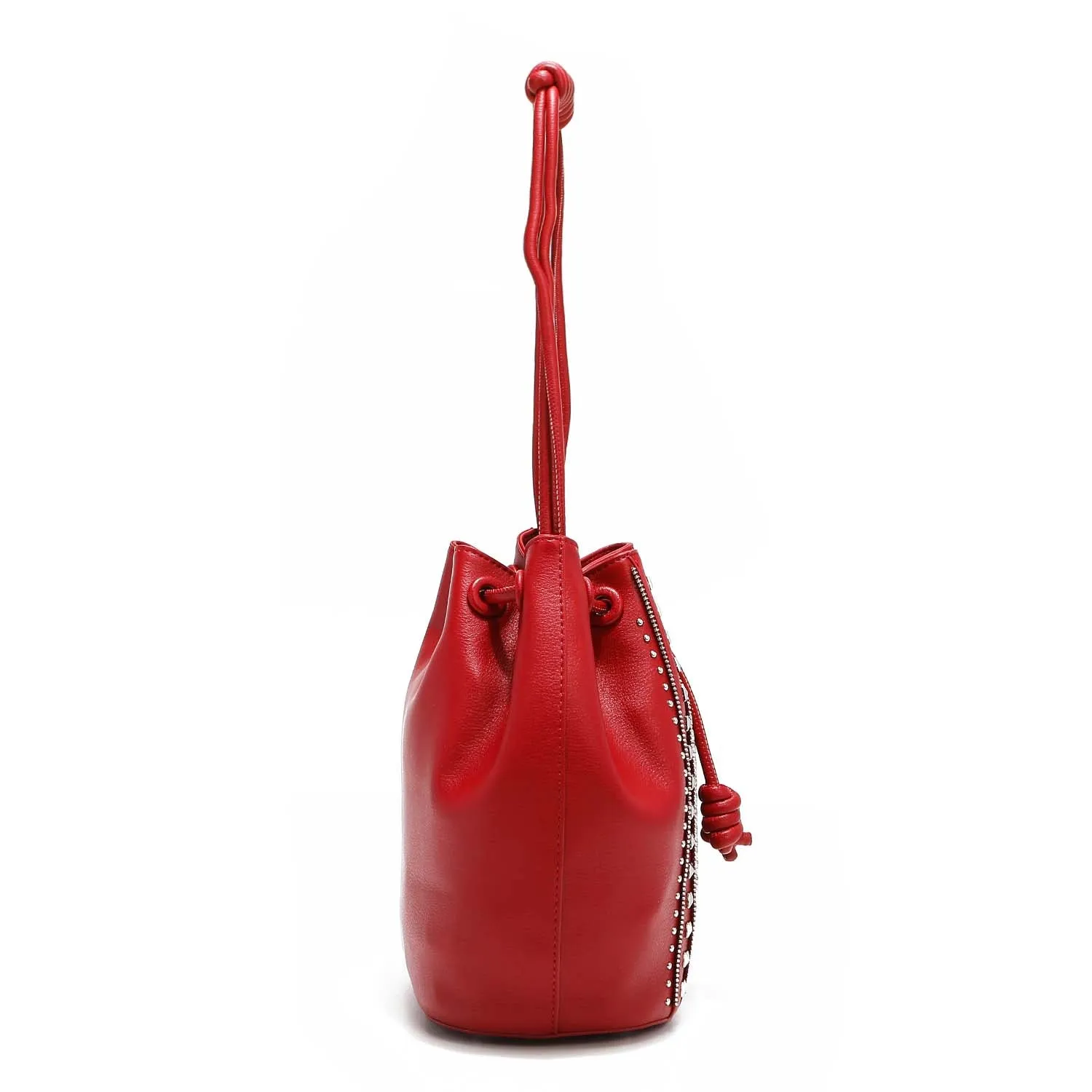 STUDDED BUCKET BAG